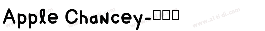 Apple Chancey字体转换